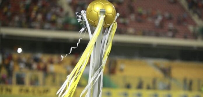 2024/25 MTN FA CUP trophy on display