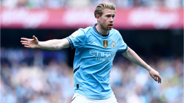 Kevin De Bruyne in action for Man City