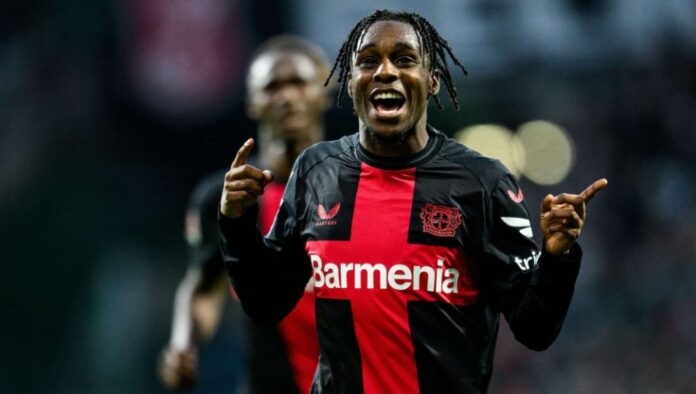 Jeremie Frimpong playing for Bayer Leverkusen Ghana youth growth launces project