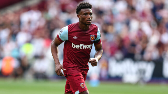 Mohammed Kudus in action for West Ham in the Premier League